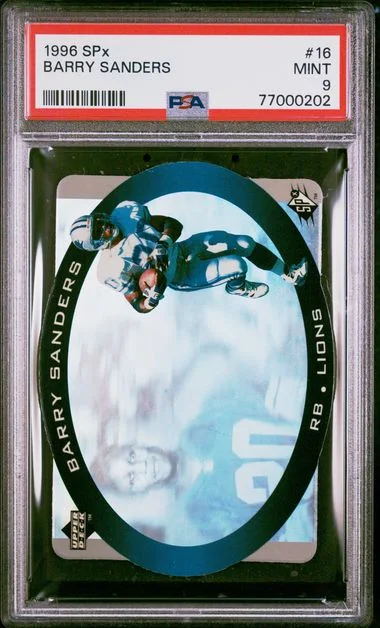 1996 SPx Barry Sanders #16 card image
