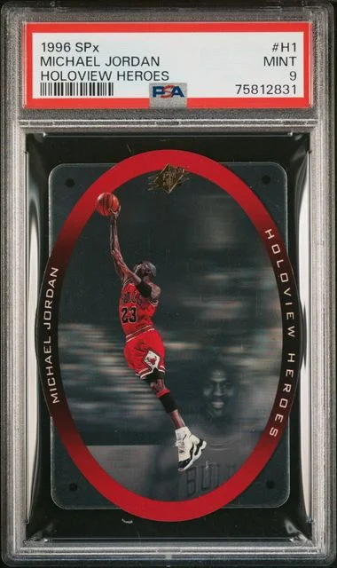 1996 SPx Michael Jordan Holoview Heroes #H1 card image