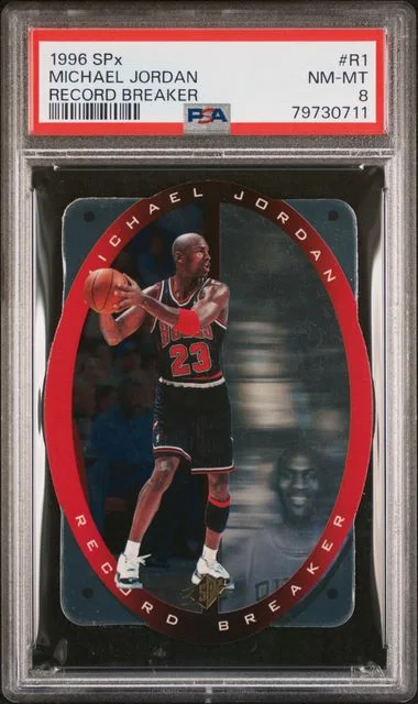 1996 SPx Michael Jordan Record Breaker #R1 card image