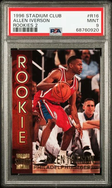 1996 Stadium Club Allen Iverson Rookies 2 #R16 card image