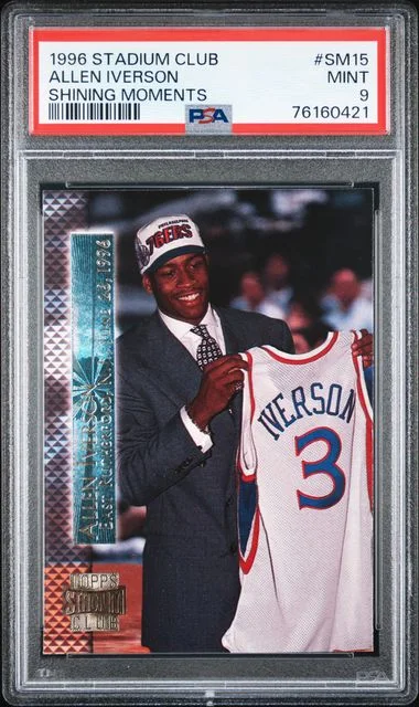 1996 Stadium Club Allen Iverson Shining Moments #SM15 card image
