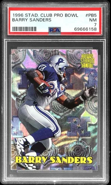 1996 Stadium Club Barry Sanders Pro Bowl #PB5 card image