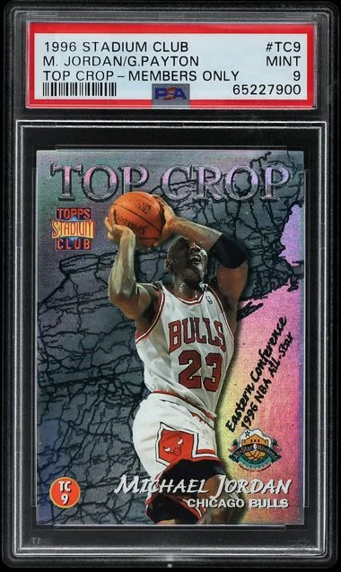 1996 Stadium Club Gary Payton/Michael Jordan Top Crop #TC9 card image