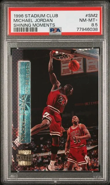 1996 Stadium Club Michael Jordan Shining Moments #SM2 card image