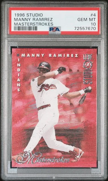 1996 Studio Masterstrokes Manny Ramirez #4 card image
