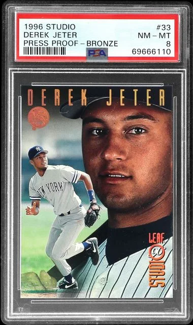 1996 Studio Press Proof Bronze Derek Jeter #33 card image