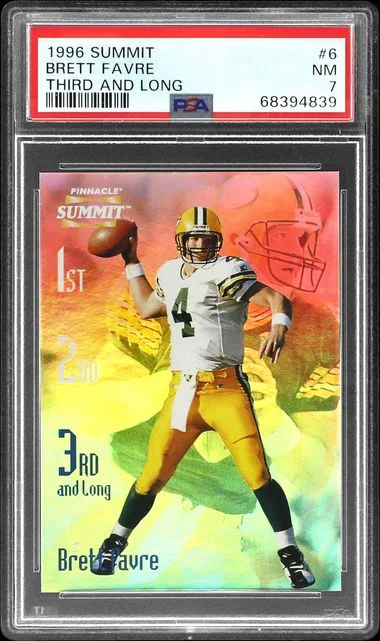 1996 Summit Third and Long Brett Favre #6 card image