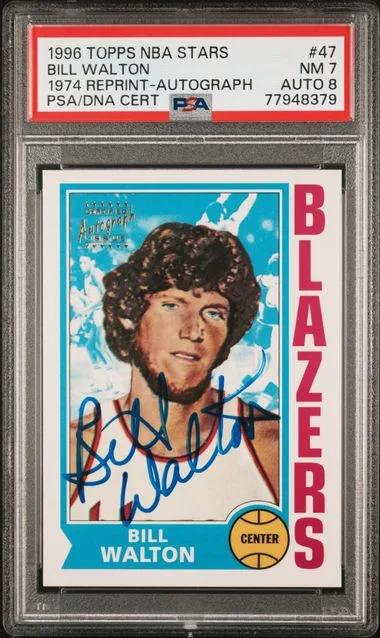 1996 Topps Bill Walton NBA Stars Reprint #47 card image