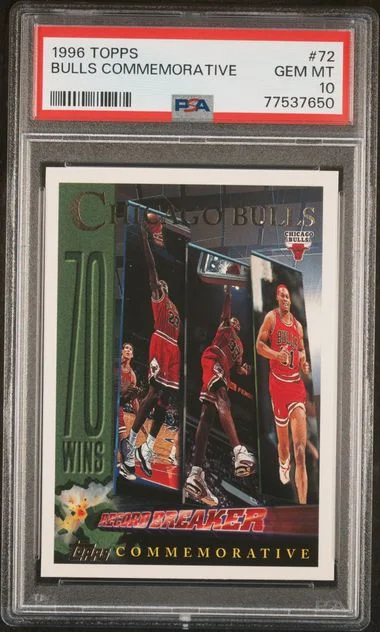 1996 Topps Bulls Commemorative #72 card image