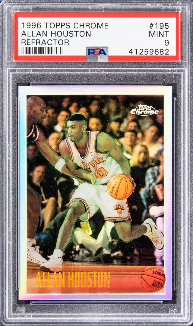 1996 Topps Chrome Allan Houston Refractor #195 card image