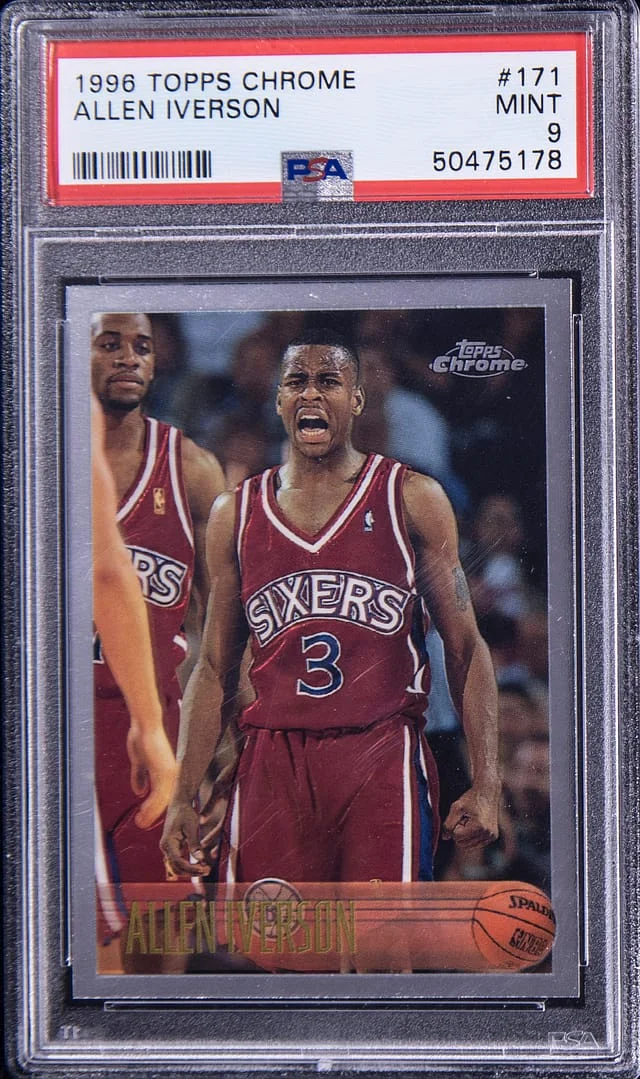 1996 Topps Chrome Allen Iverson #171 card image
