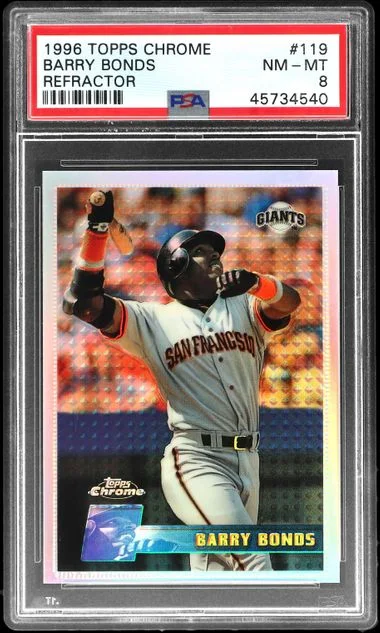 1996 Topps Chrome Barry Bonds Refractor #119 card image