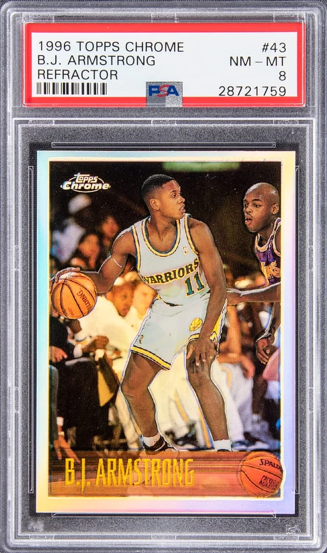 1996 Topps Chrome B.J Armstrong Refractor #43 card image