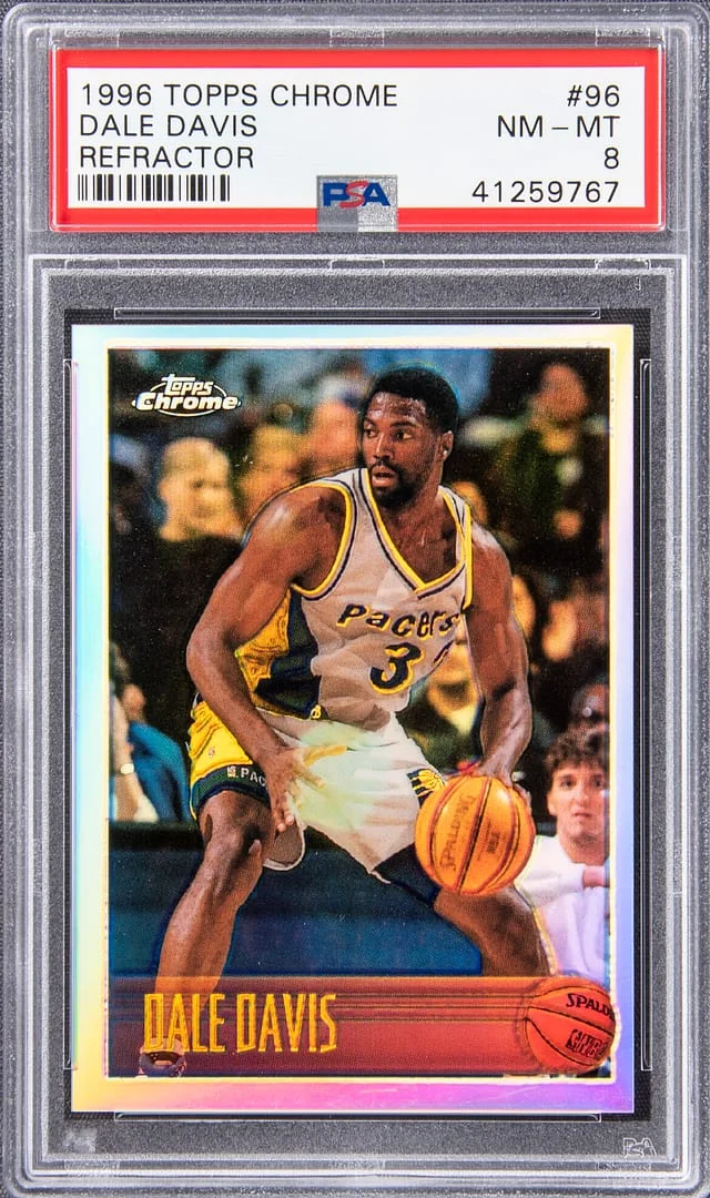 1996 Topps Chrome Dale Davis Refractor #96 card image