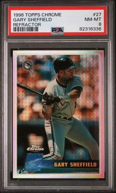 1996 Topps Chrome Gary Sheffield Refractor #27 card image