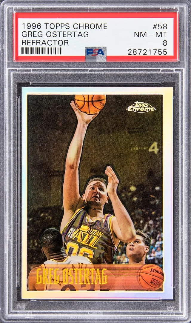 1996 Topps Chrome Greg Ostertag Refractor #58 card image