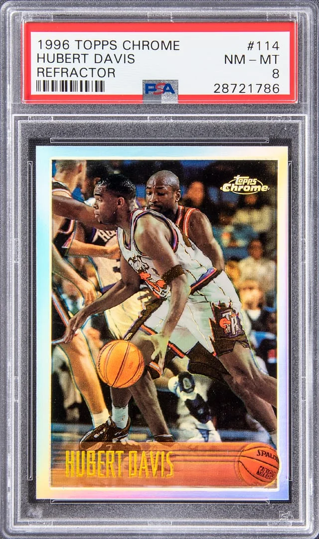 1996 Topps Chrome Hubert Davis Refractor #114 card image