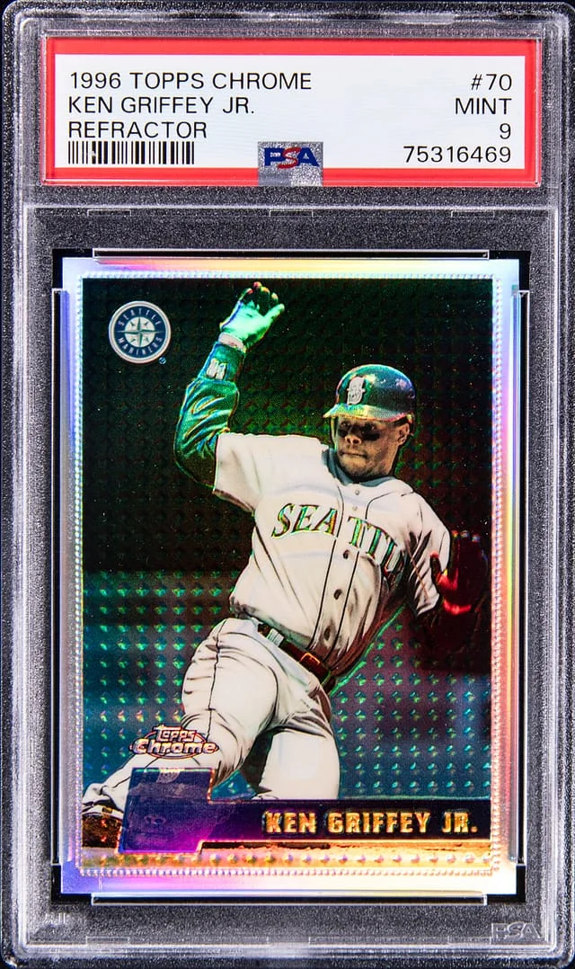 1996 Topps Chrome Ken Griffey Jr. Refractor #70 card image