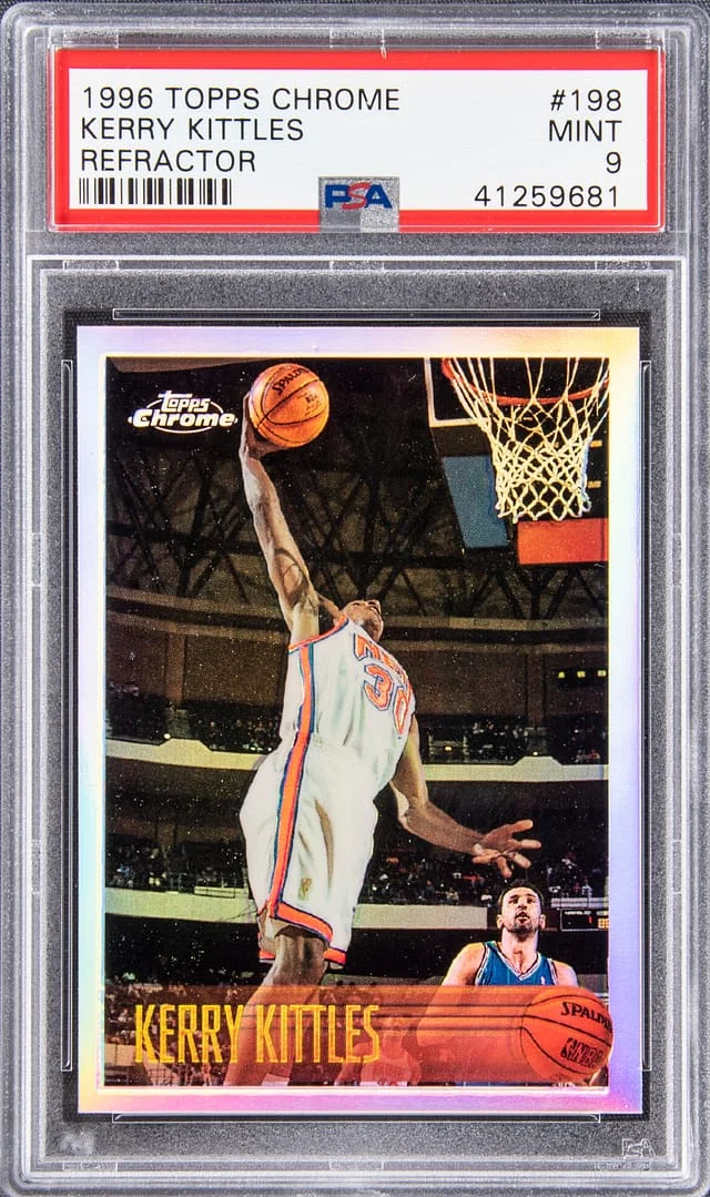 1996 Topps Chrome Kerry Kittles Refractor #198 card image