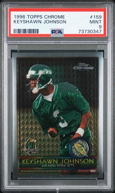 1996 Topps Chrome Keyshawn Johnson #159 card image