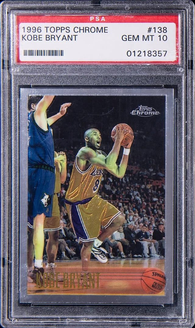 1996 Topps Chrome Kobe Bryant #138 card image