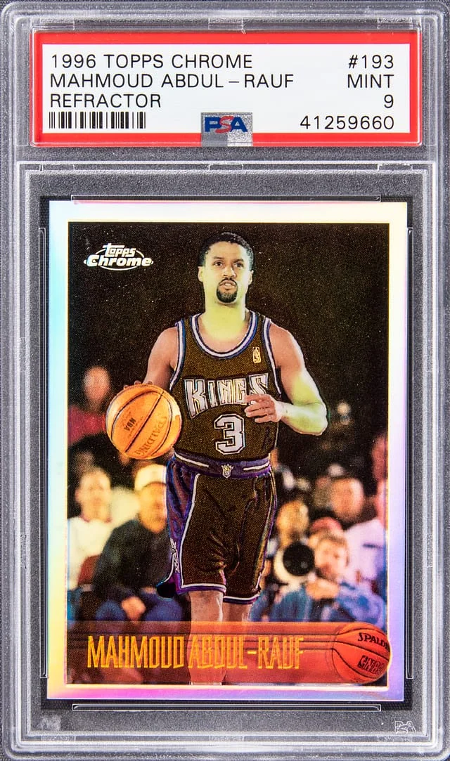 1996 Topps Chrome Mahmoud Abdul-Rauf Refractor #193 card image
