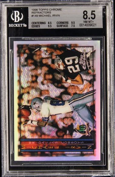 1996 Topps Chrome Michael Irvin Refractor #149 card image