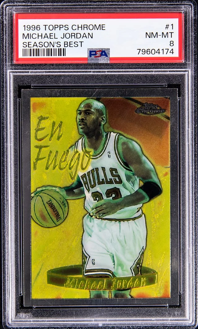 1996 Topps Chrome Michael Jordan Seasons Best #1 card image