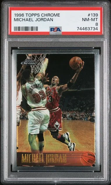 1996 Topps Chrome Michael Jordan #139 card image