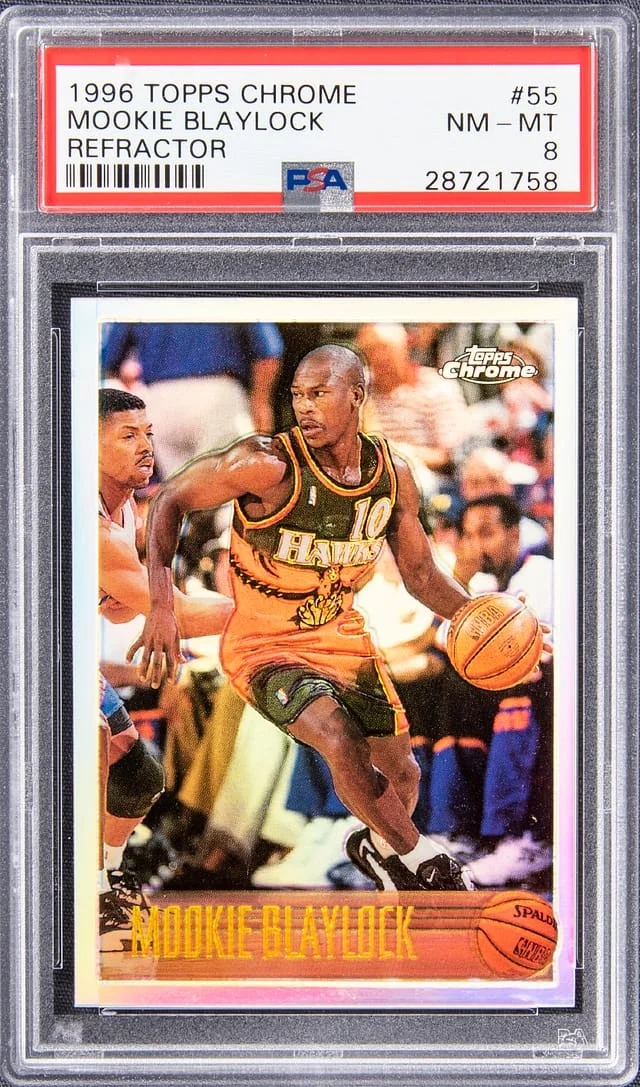 1996 Topps Chrome Mookie Blaylock Refractor #55 card image
