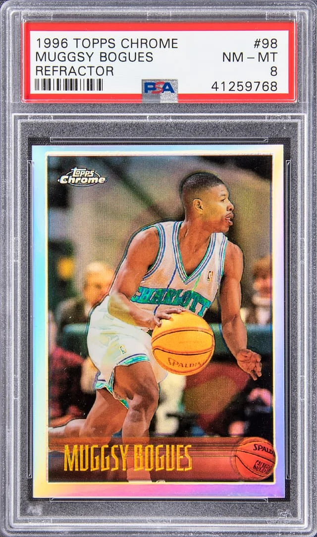1996 Topps Chrome Muggsy Bogues Refractor #98 card image