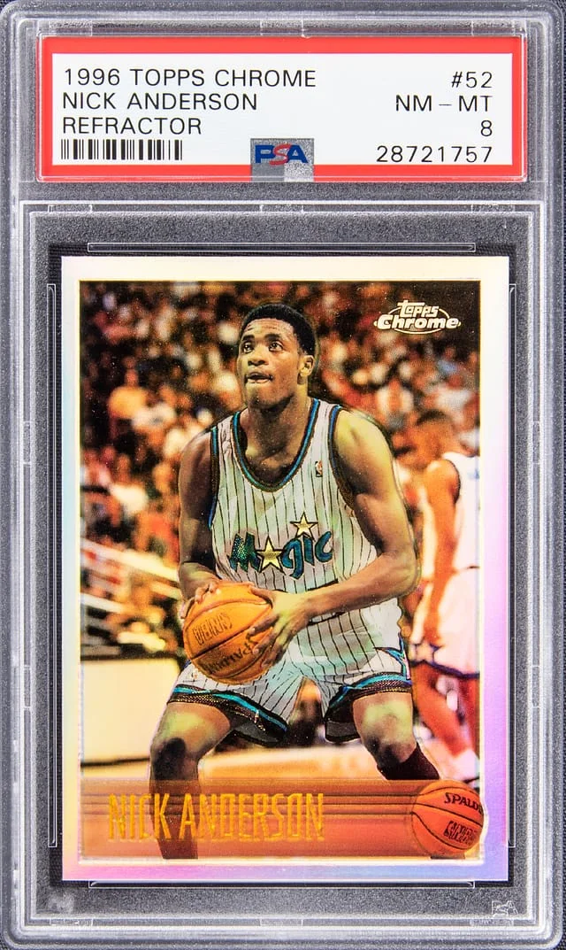 1996 Topps Chrome Nick Anderson Refractor #52 card image