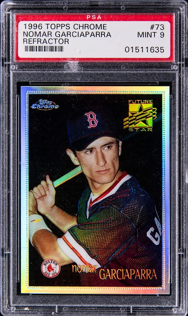 1996 Topps Chrome Nomar Garciaparra Refractor #73 card image