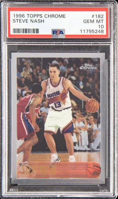 1996 Topps Chrome Steve Nash #182 card image
