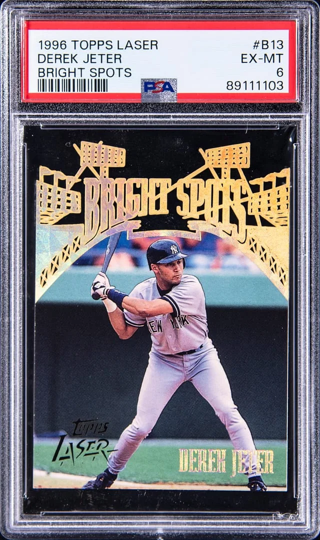 1996 Topps Derek Jeter Laser Bright Spots #B13 card image