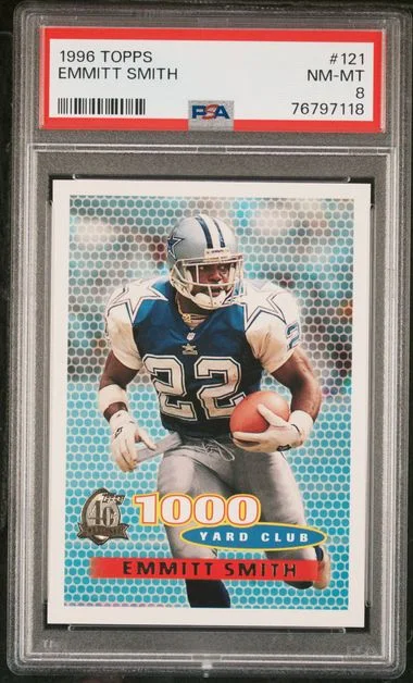 1996 Topps Emmitt Smith #121 card image