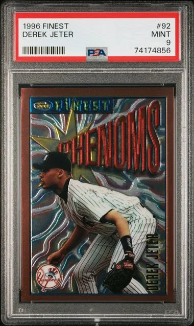1996 Topps Finest Derek Jeter #92 card image