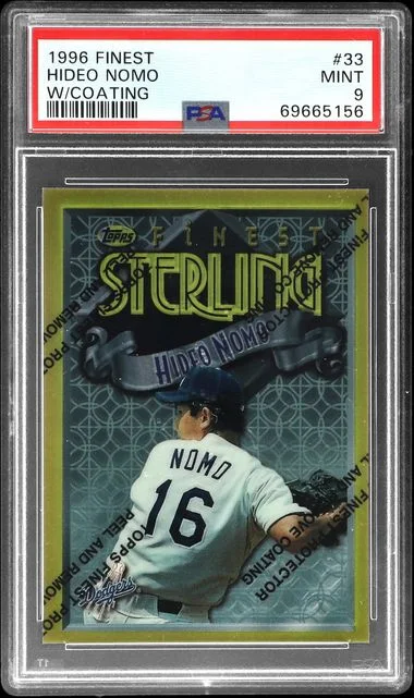 1996 Topps Finest Hideo Nomo W/Coating #33 card image