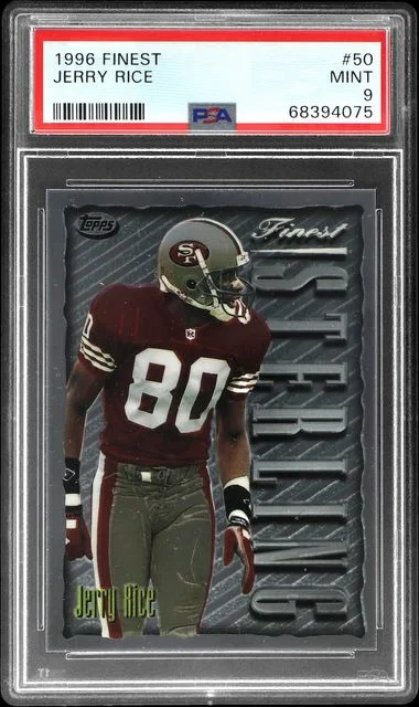 1996 Topps Finest Jerry Rice #50 card image