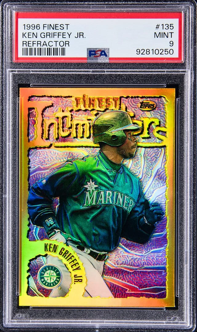 1996 Topps Finest Ken Griffey Jr. Refractor #135 card image