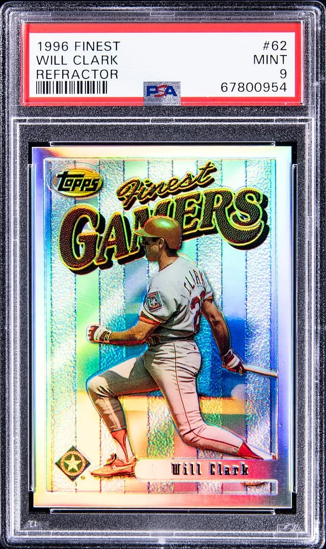 1996 Topps Finest Will Clark Refractor #62 card image