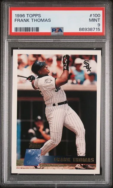 1996 Topps Frank Thomas #100 card image