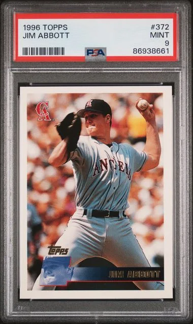 1996 Topps Jim Abbott #372 card image