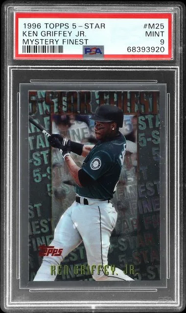 1996 Topps Ken Griffey Jr. 5-Star Mystery Finest #M25 card image