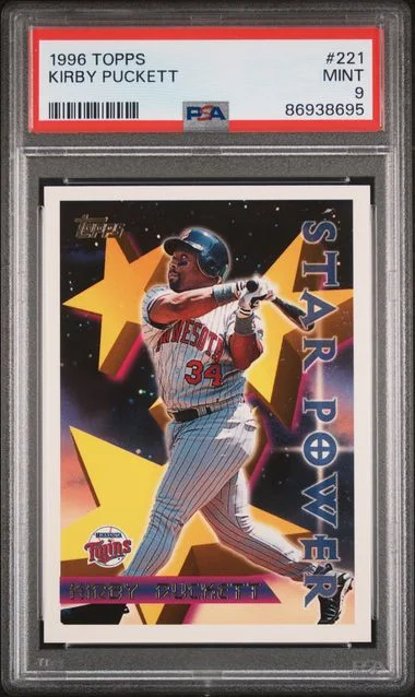 1996 Topps Kirby Puckett #221 card image