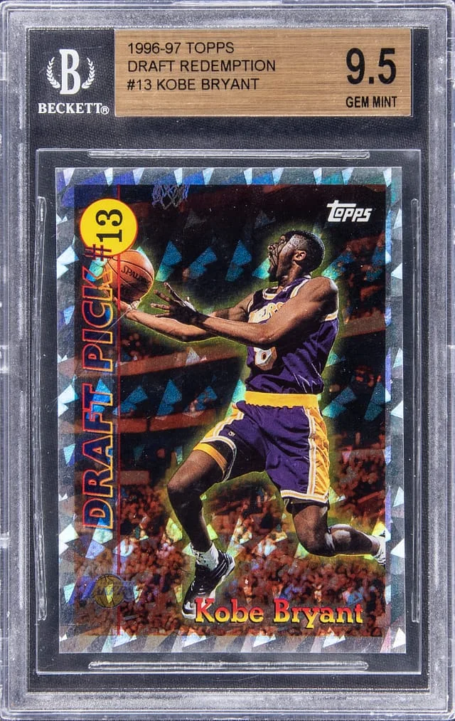 1996 Topps Kobe Bryant Draft Redemption #13 card image