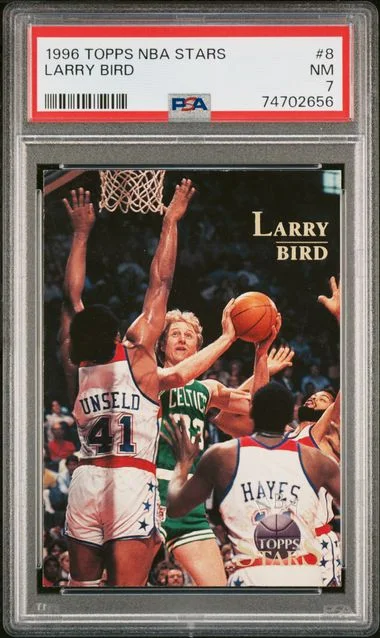 1996 Topps Larry Bird NBA Stars #8 card image