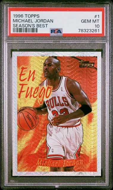 1996 Topps Michael Jordan Season's Best #1 card image
