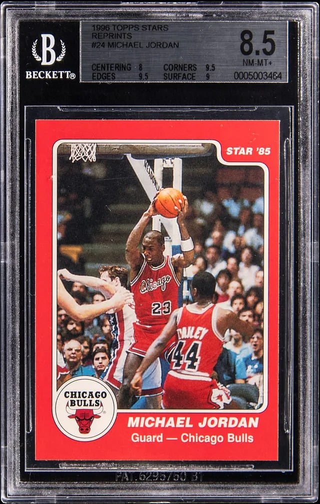 1996 Topps Michael Jordan Stars Reprints #101 card image