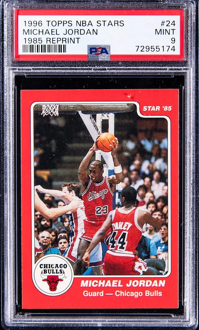 1996 Topps Michael Jordan Nba Stars Reprint 1985 Reprint #24 card image